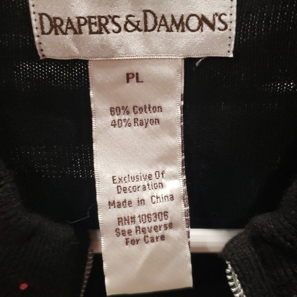 DRAPERS and Damons Sequence Zip Up Sweater NWOT - Picture 4 of 5